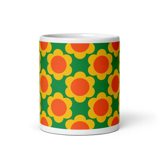Mug - ELLIE green - Classic floral print