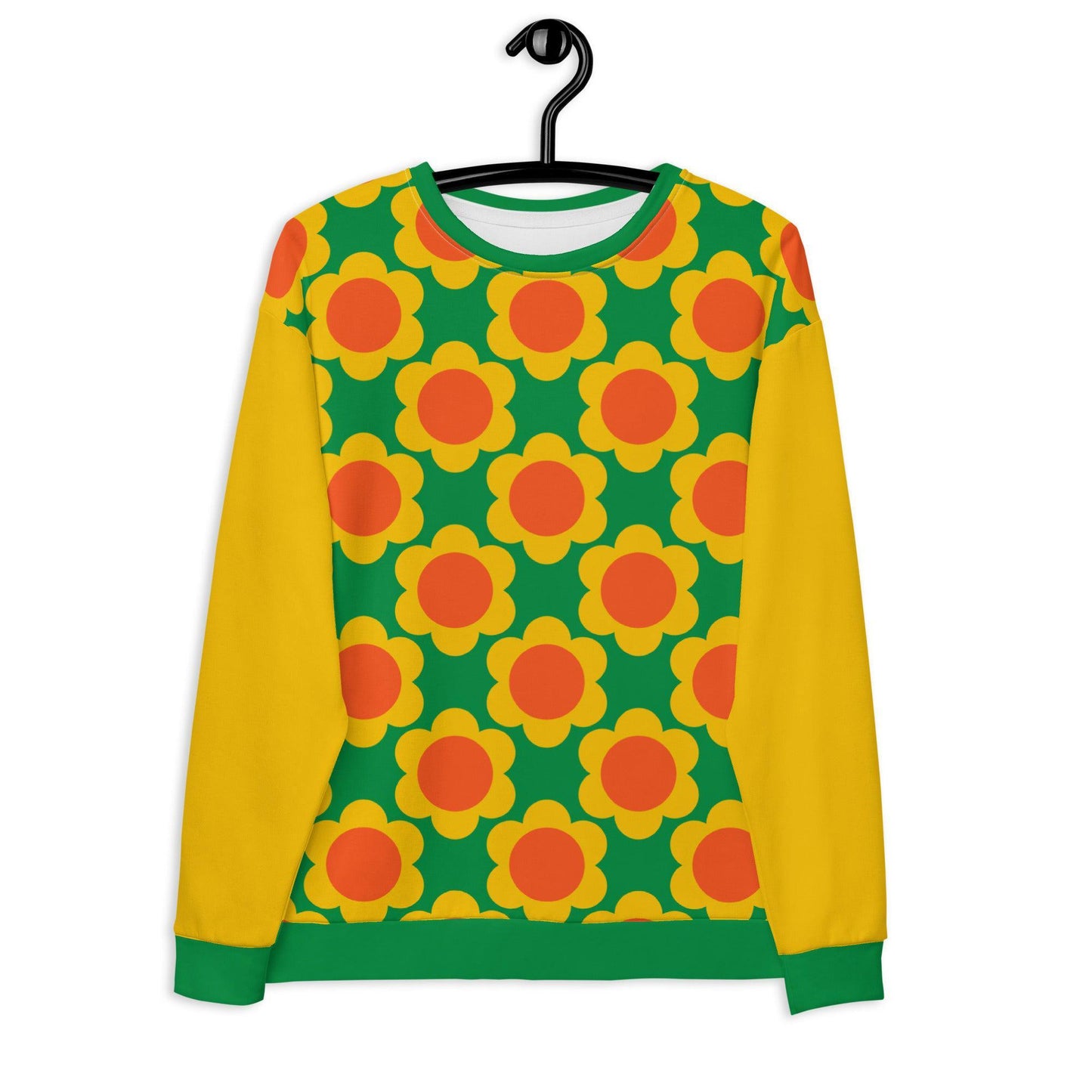 Sweatshirt - ELLIE green - Classic floral print 3XL