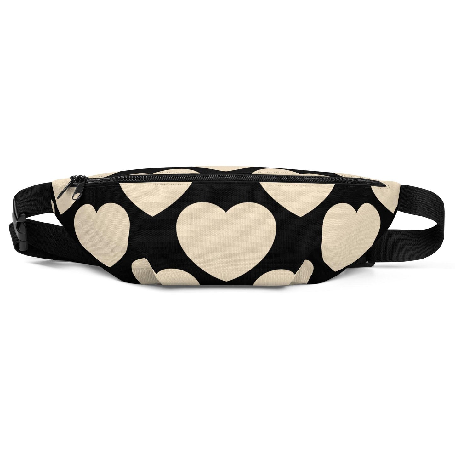 Fanny Pack - ELLIE LOVE black - Bold Heart Print