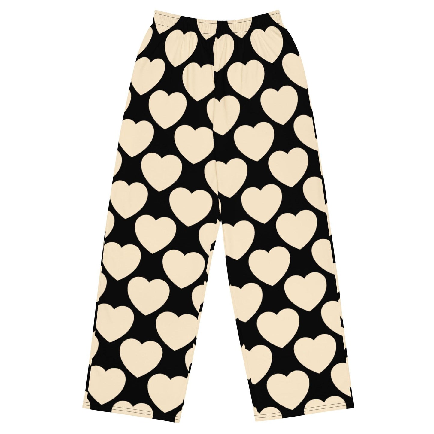 Pants - ELLIE LOVE black - Bold Heart Print