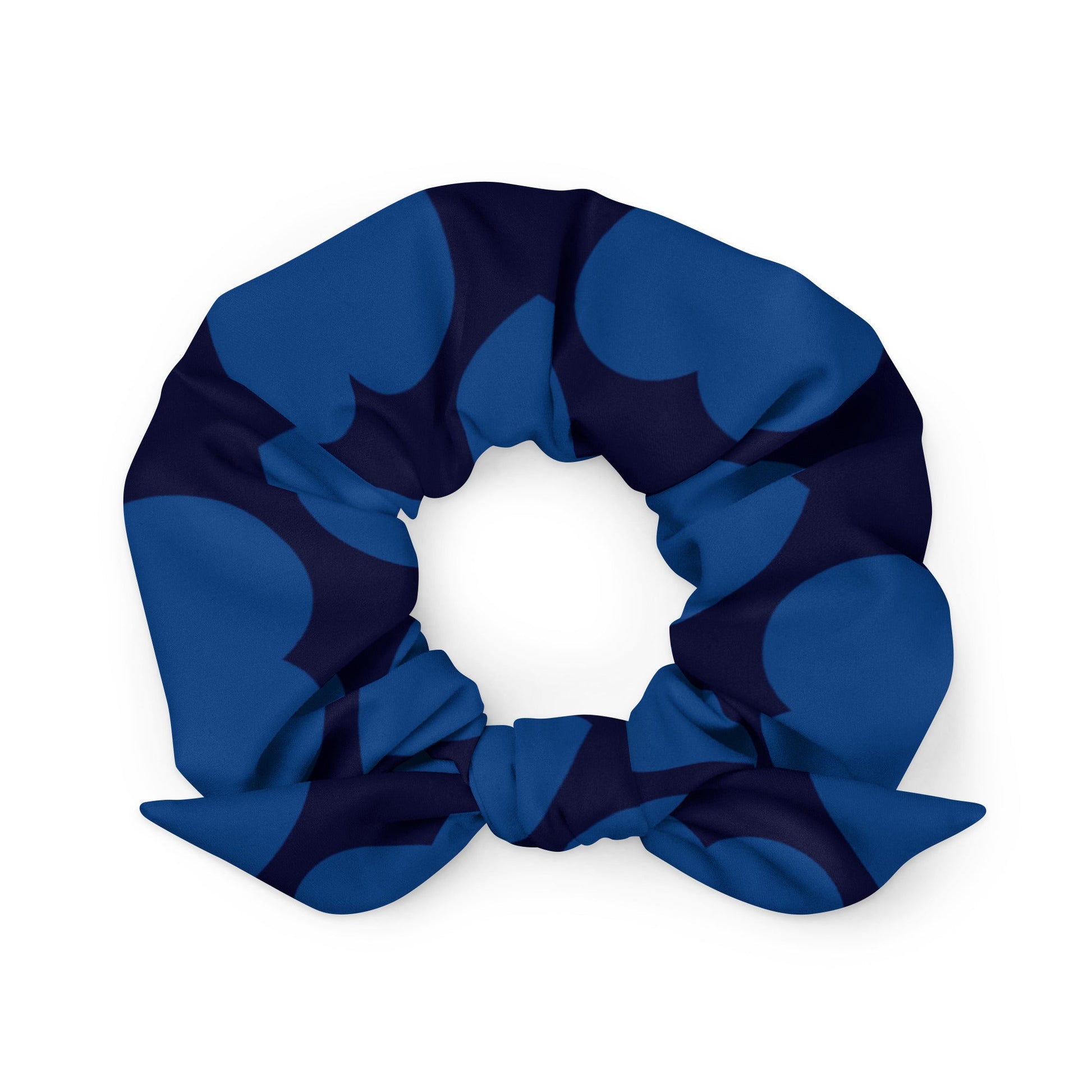 Scrunchie - ELLIE LOVE dark blue - Bold Heart Print