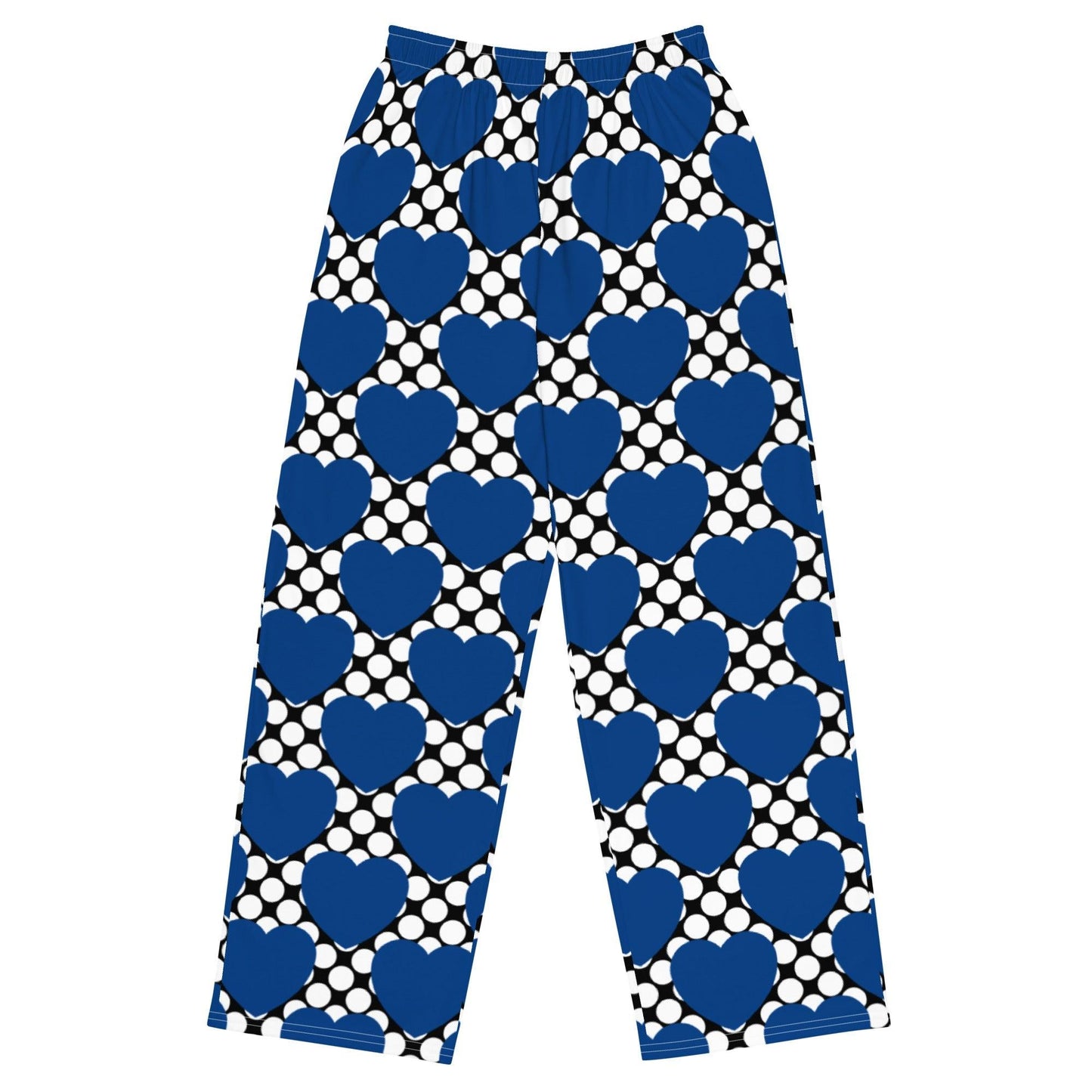 Pants - ELLIE LOVE DOT blue black - Bold Heart Print