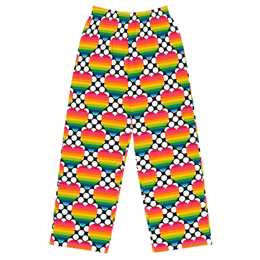 Pants - ELLIE LOVE DOT rainbow - Bold Heart Print