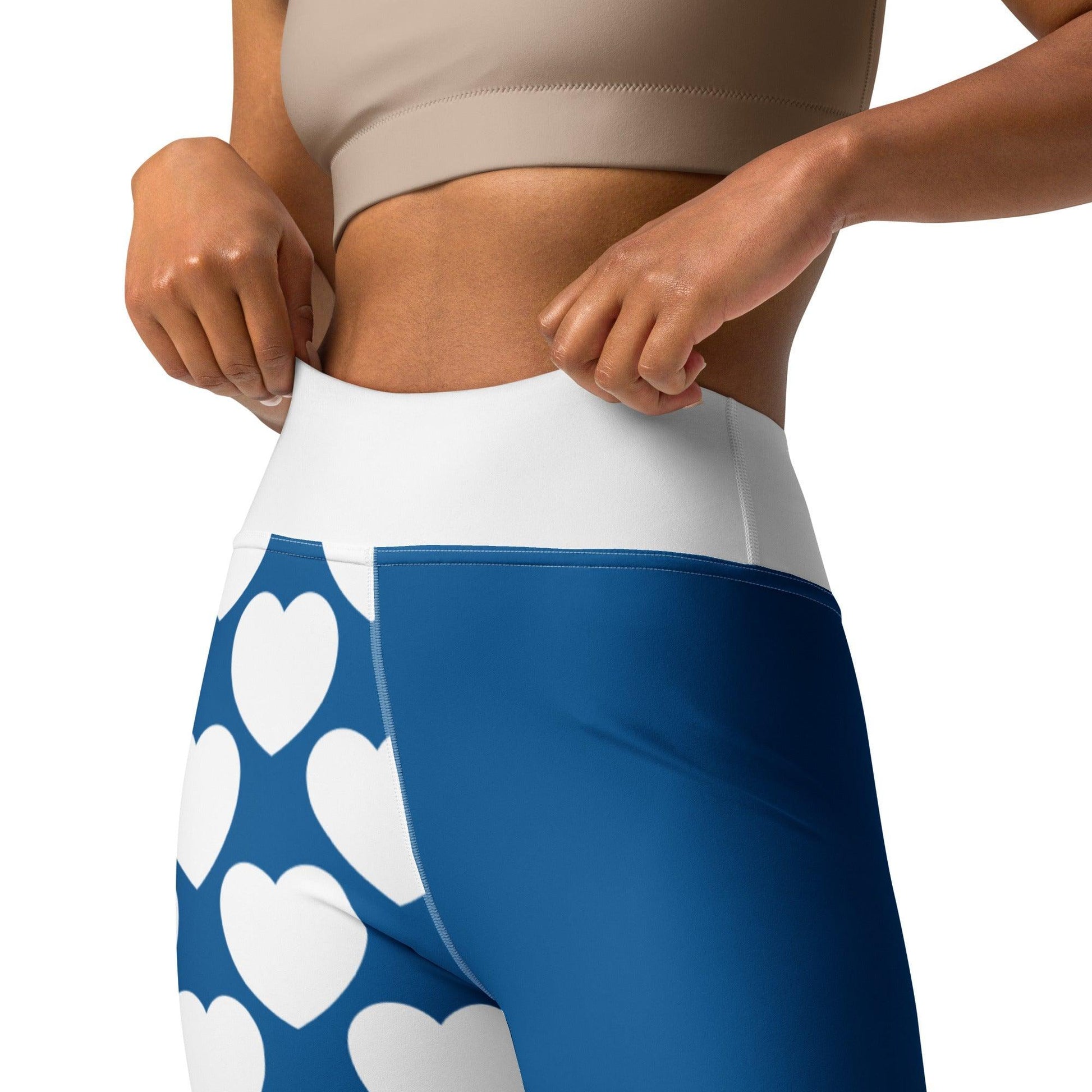 Yoga Leggings - ELLIE LOVE fin - Bold Heart Print