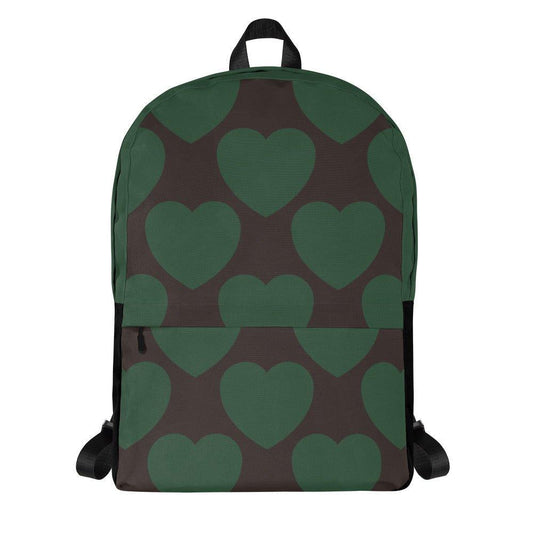 Backpack - ELLIE LOVE forest - Bold Heart Print