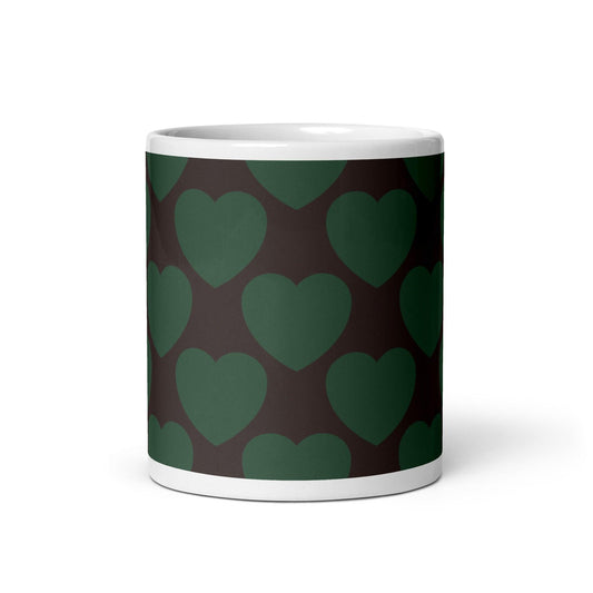 Mug - ELLIE LOVE forest - Bold heart print