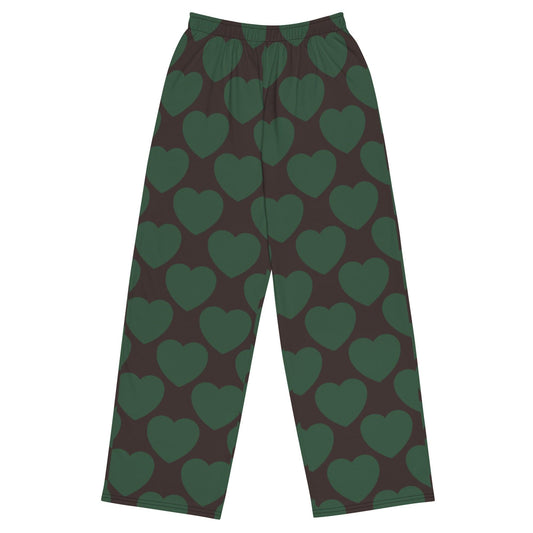 Pants - ELLIE LOVE forest - Bold Heart Print