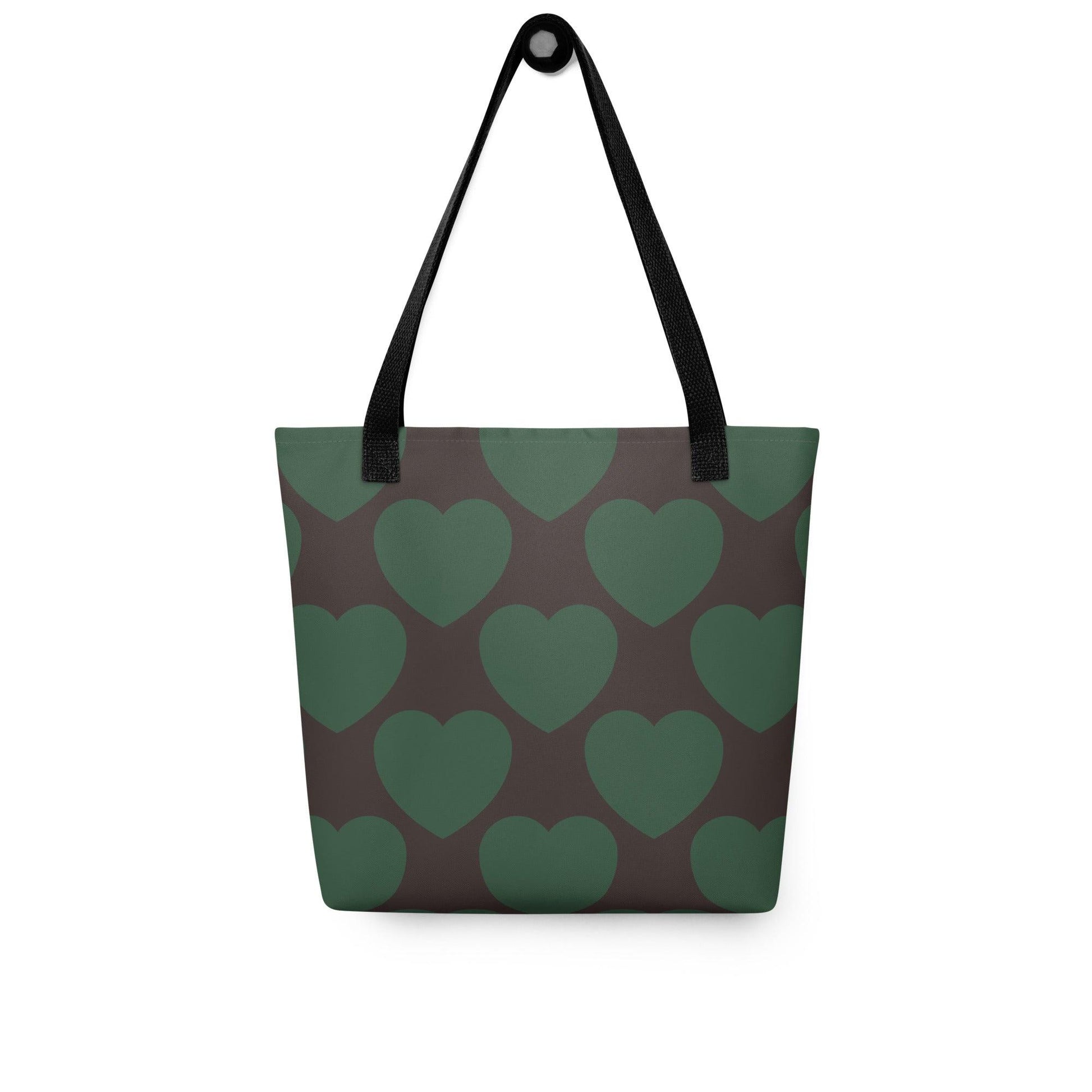 Tote Bag - ELLIE LOVE forest - Bold Heart Print