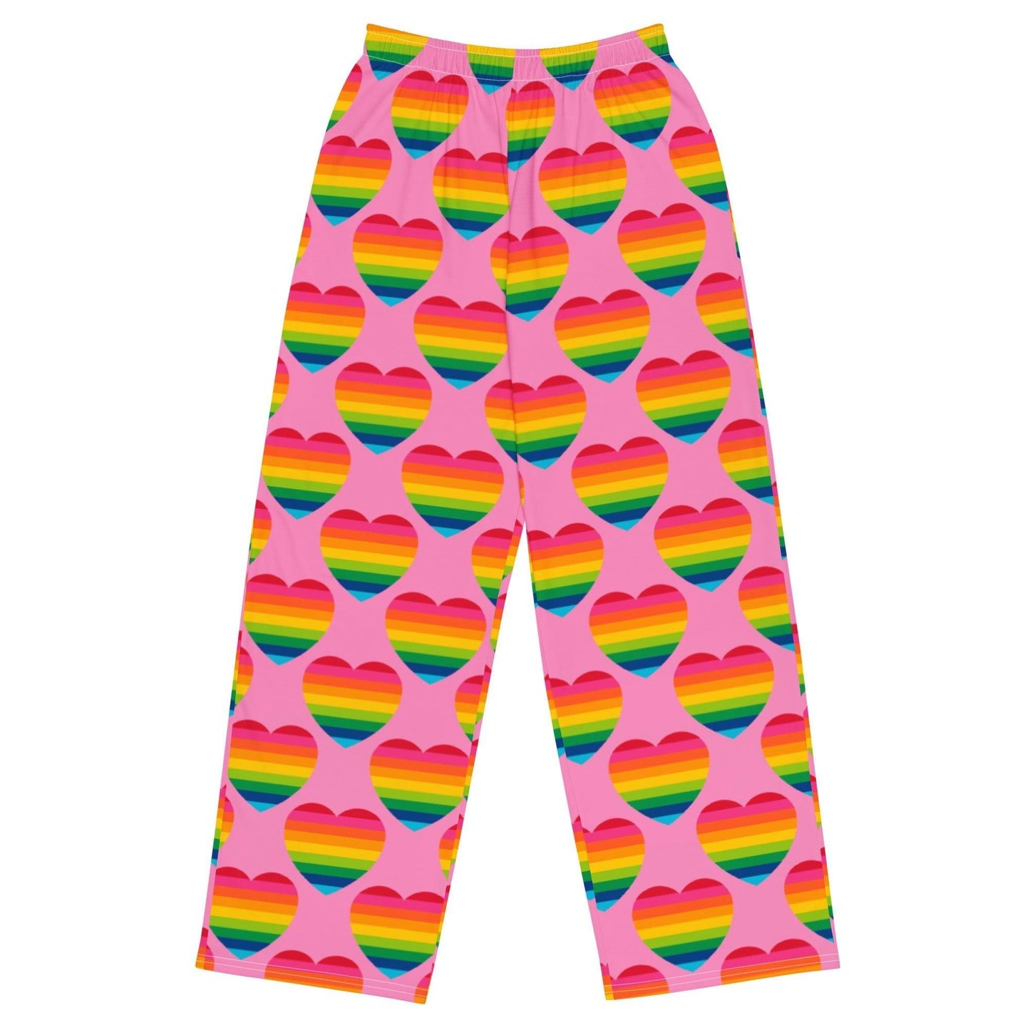 Pants - ELLIE LOVE rainbow pink - Bold Heart Print