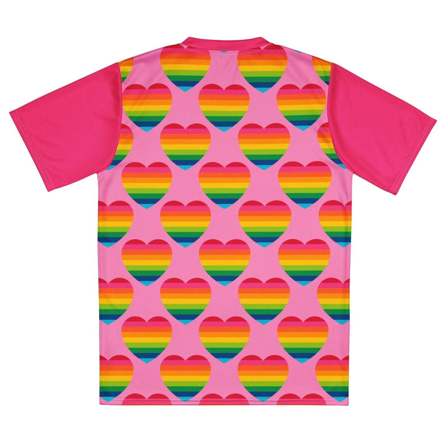 Sports Jersey - ELLIE LOVE rainbow pink - Bold heart print