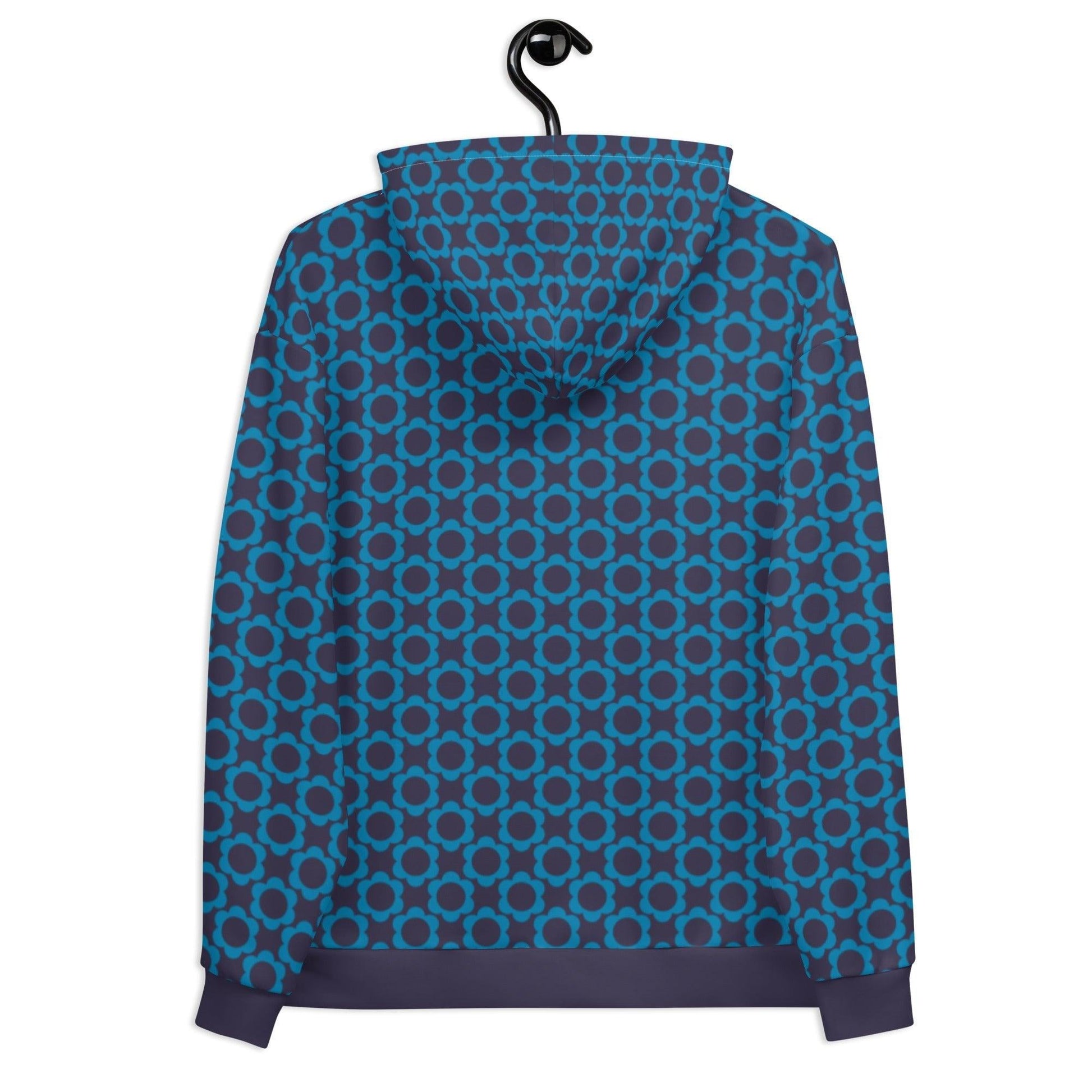 Hoodie - ELLIE mini blue - Classic floral print