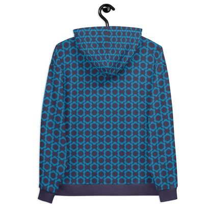 Hoodie - ELLIE mini blue - Classic floral print