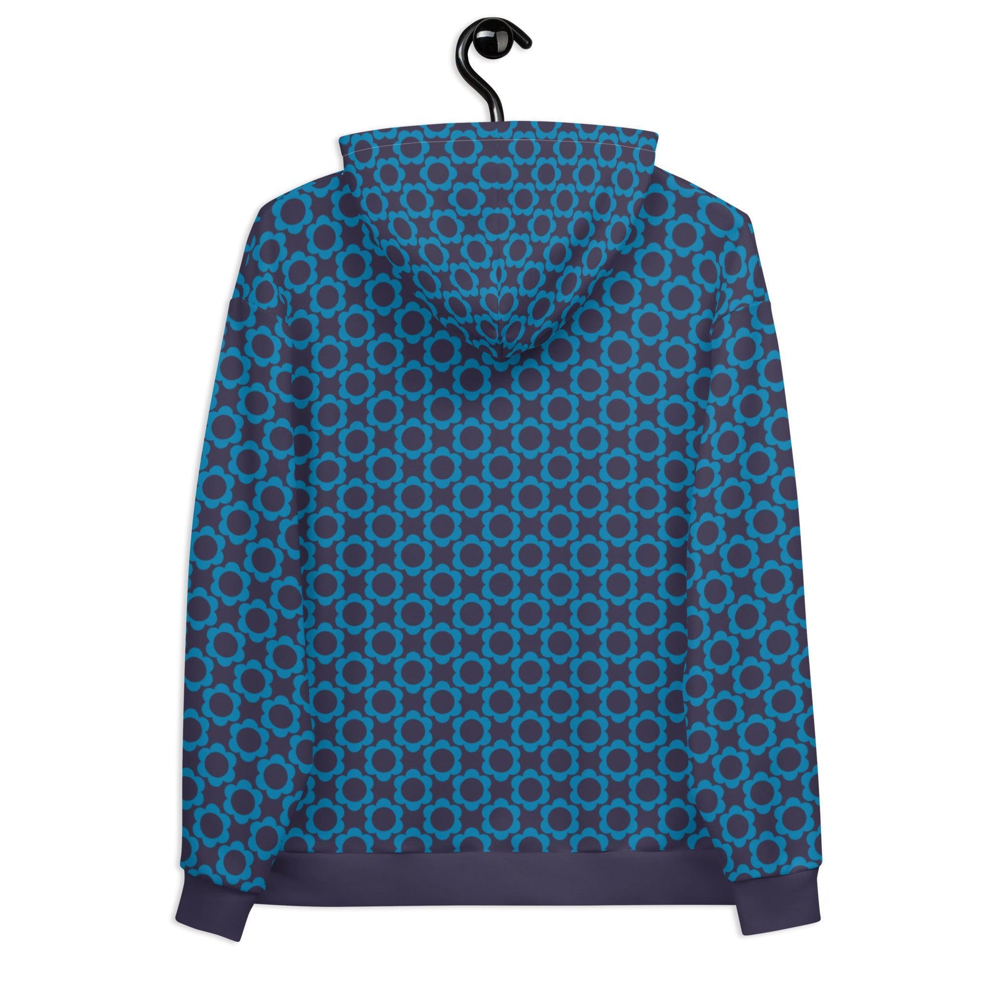 Hoodie - ELLIE mini blue - Classic floral print
