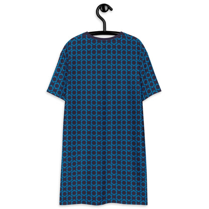 T-shirt dress - ELLIE mini blue - Classic floral print