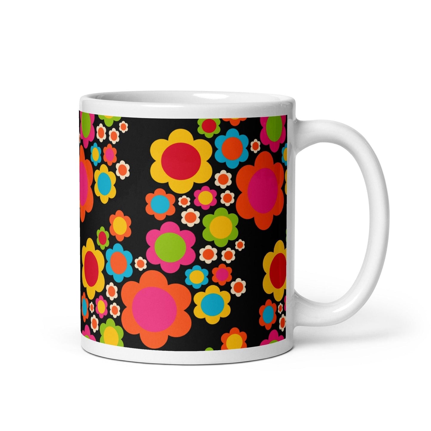 Mug - ELLIE MIX - Colorful flower mix print 11 oz