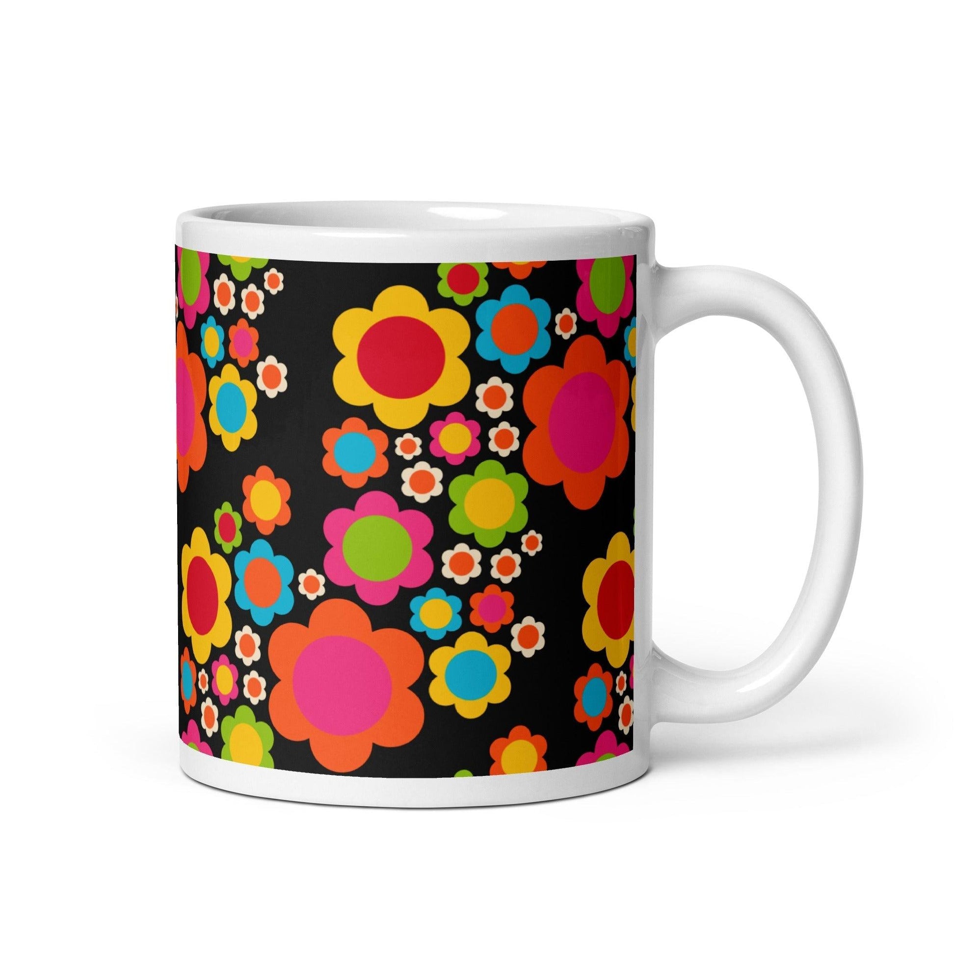 Mug - ELLIE MIX - Colorful flower mix print 11 oz