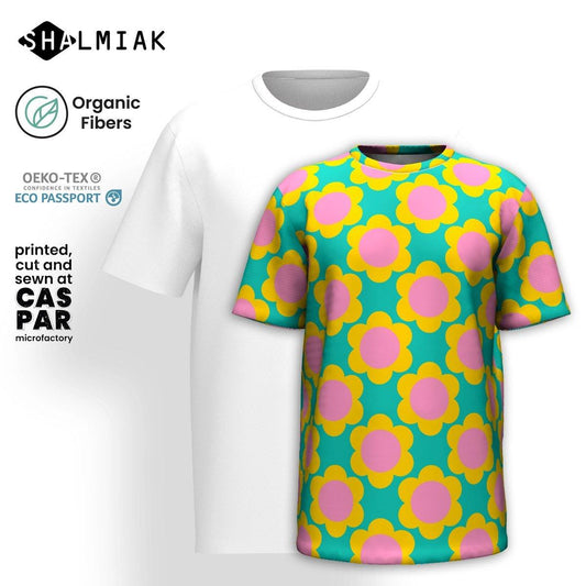 Organic cotton t-shirt - ELLIE - Classic floral print