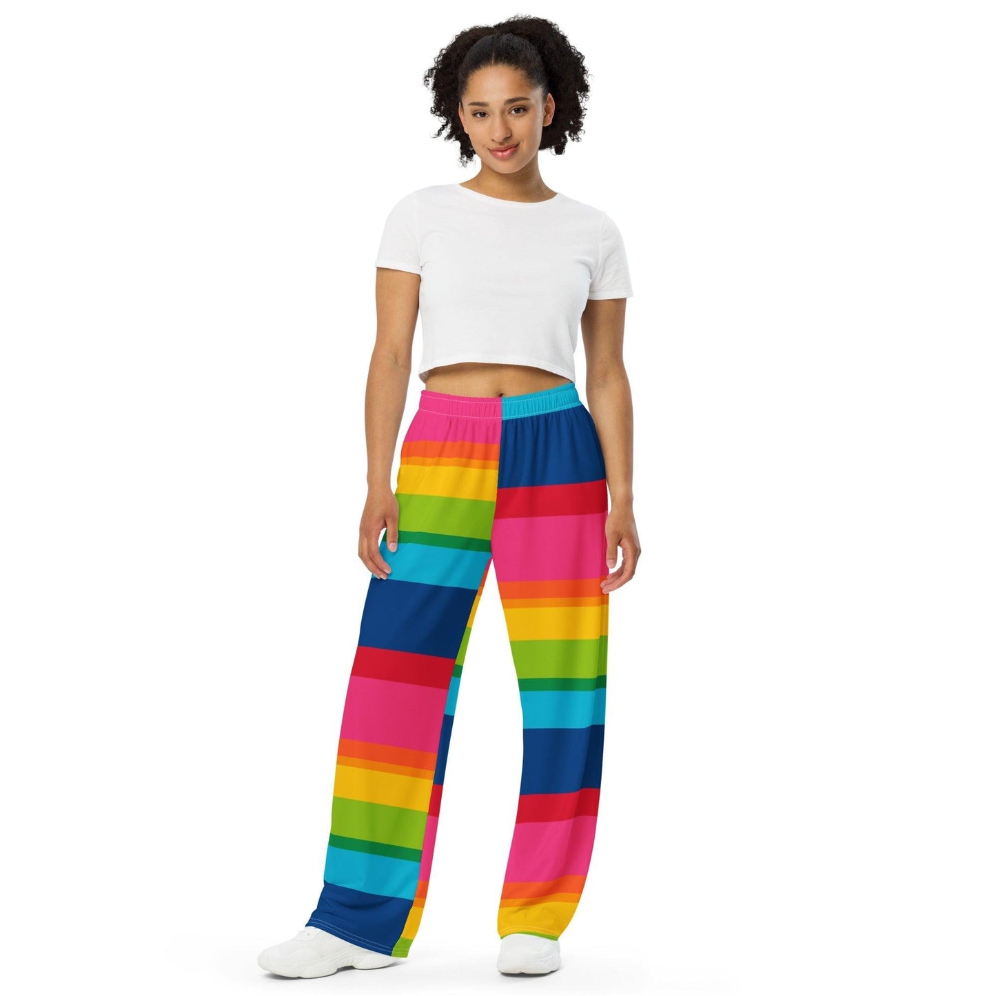 Pants - ELLIE rainbow stripe - Rainbow stripe print 6XL