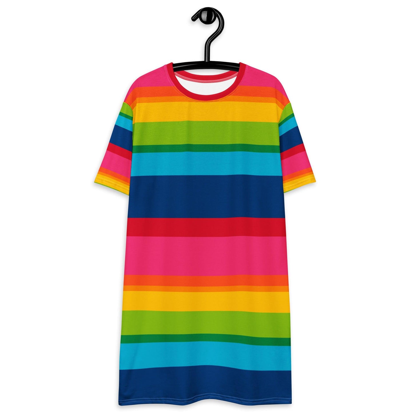 T-shirt dress - ELLIE rainbow stripe - Rainbow stripe print 6XL