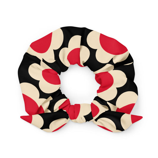 Scrunchie - ELLIE red black - Classic floral print Default Title