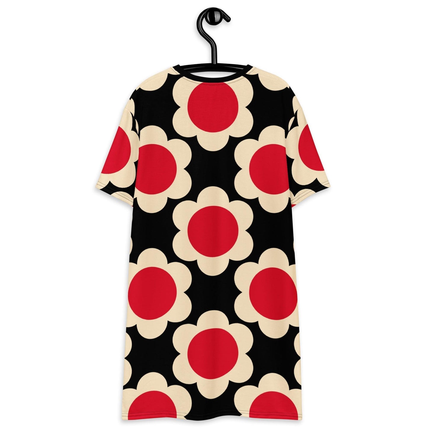T-shirt dress - ELLIE red black - Classic floral print