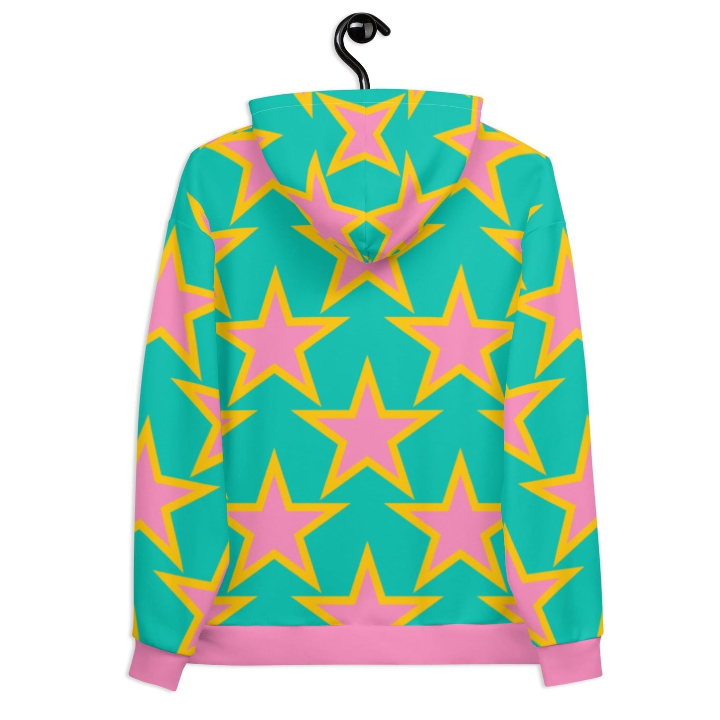Hoodie - ELLIE STAR mint - Classic stars print