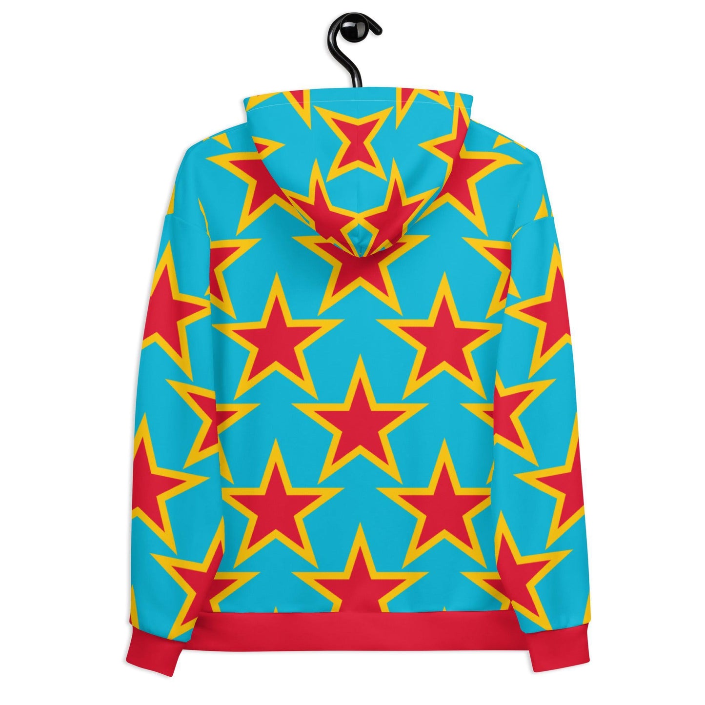 Hoodie - ELLIE STAR turquoise - Classic stars print