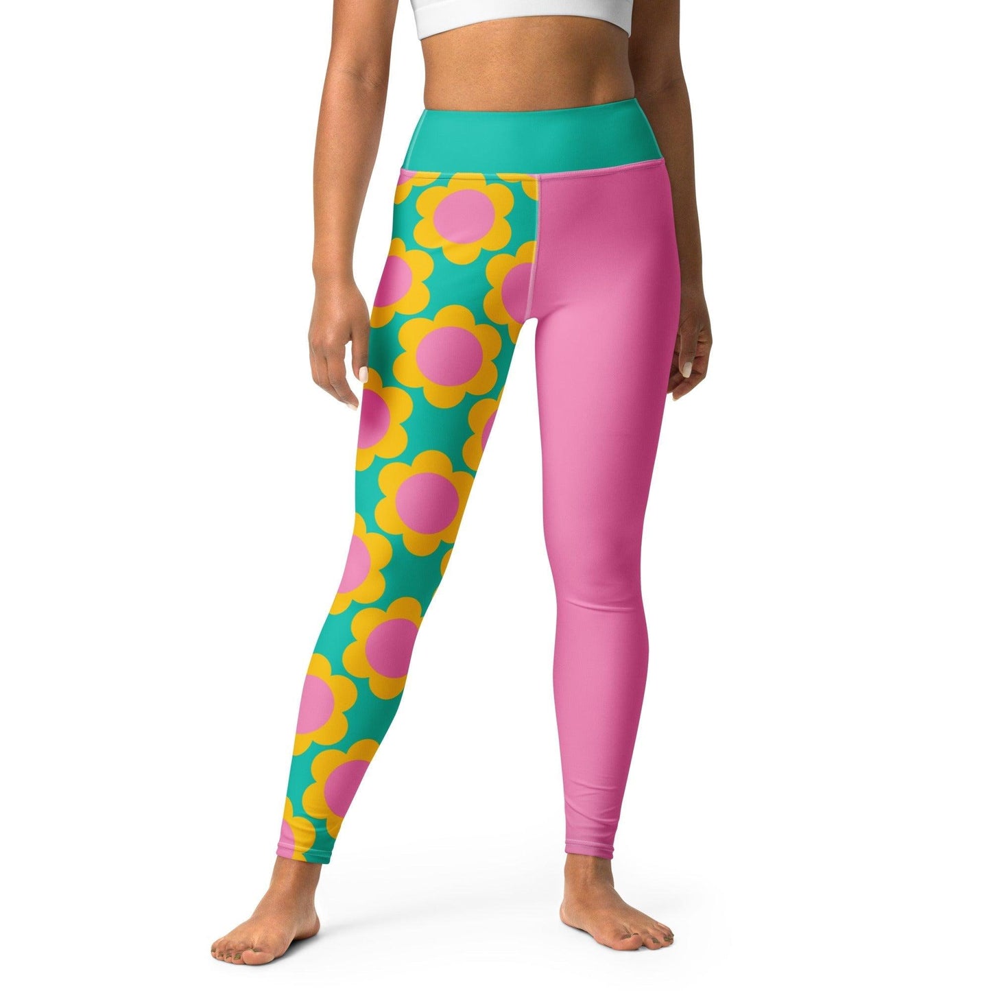 Yoga leggings - ELLIE - Classic floral print XL