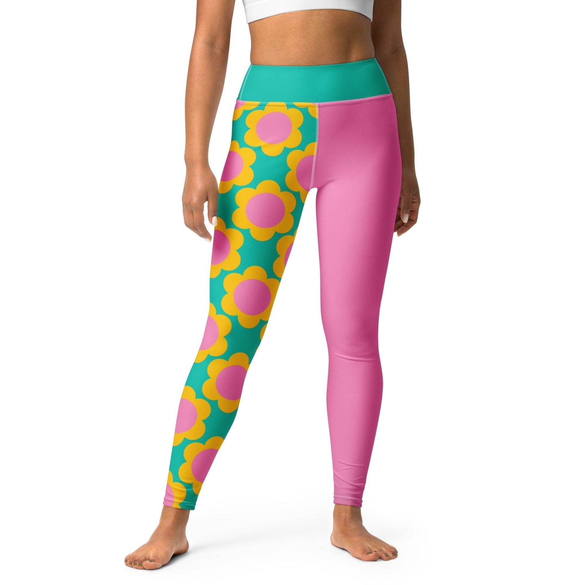 Yoga leggings - ELLIE - Classic floral print XL