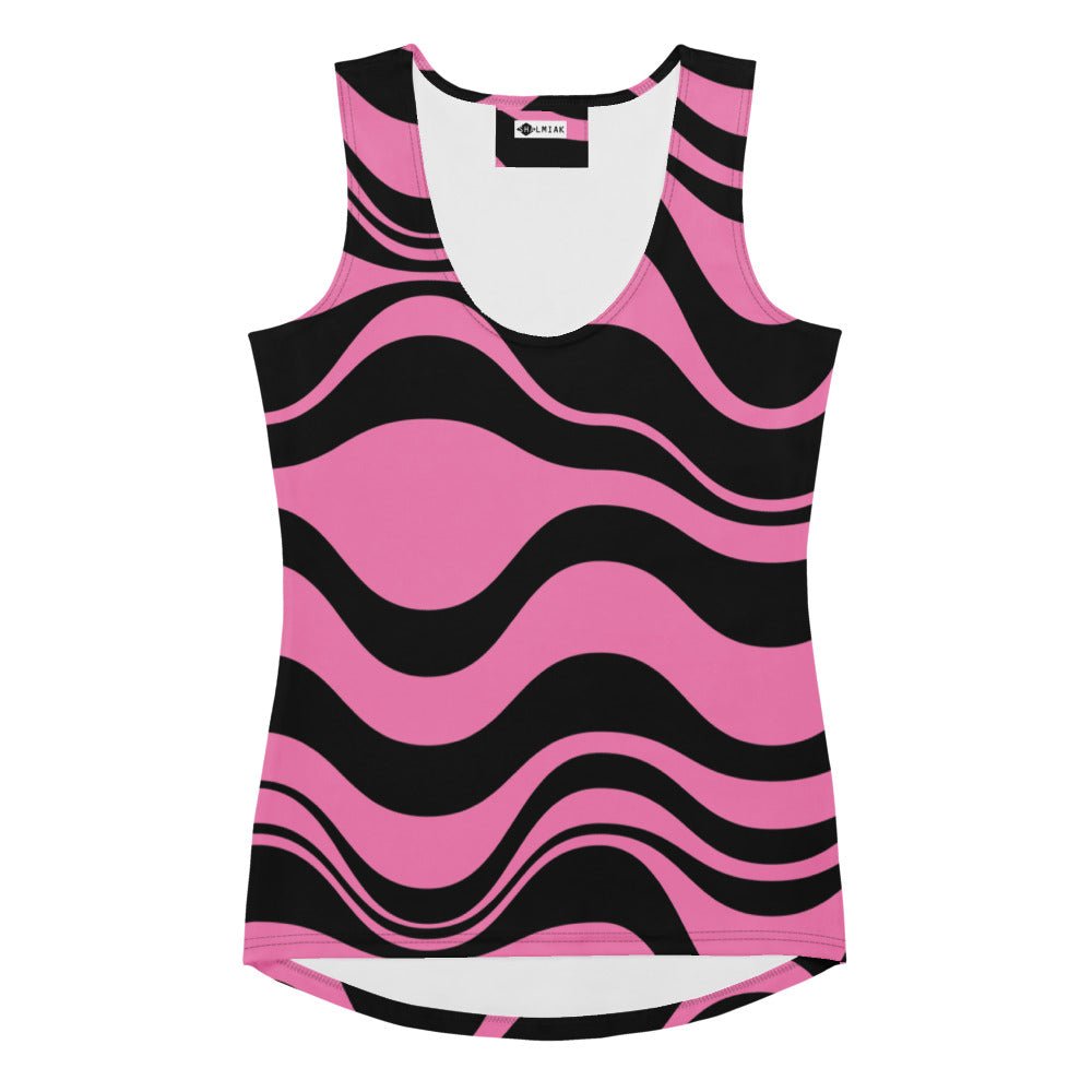 Tank Top - ENERGY WAVES pink black