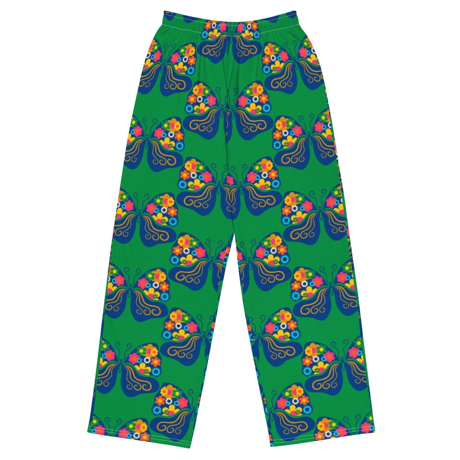Pants - FAB FLOVERYFLY green