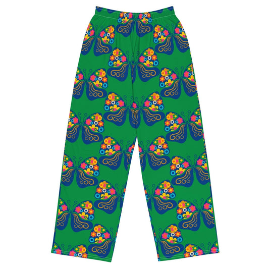Pants - FAB FLOVERYFLY green