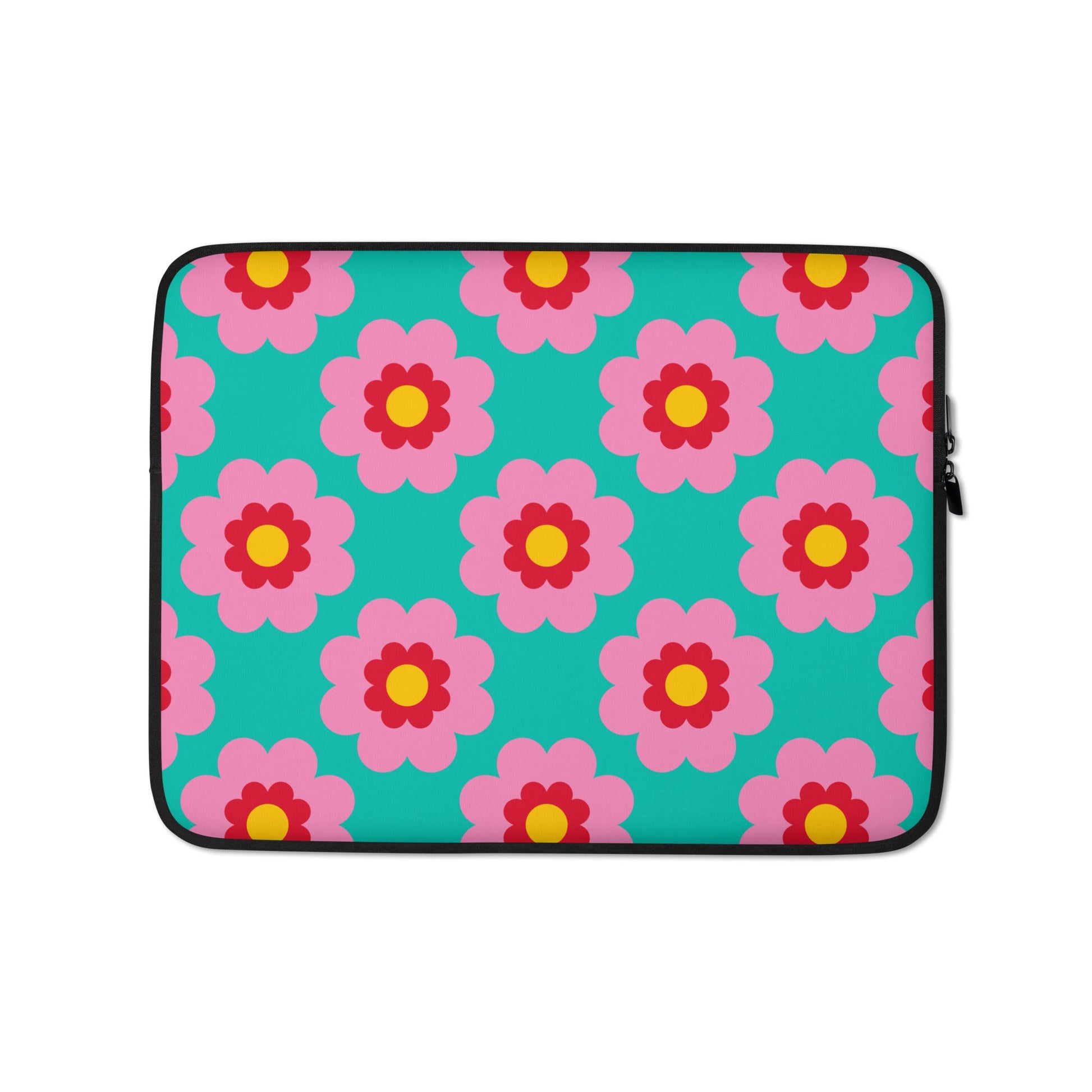 Laptop Sleeve - FANCY BLOOM pink mint