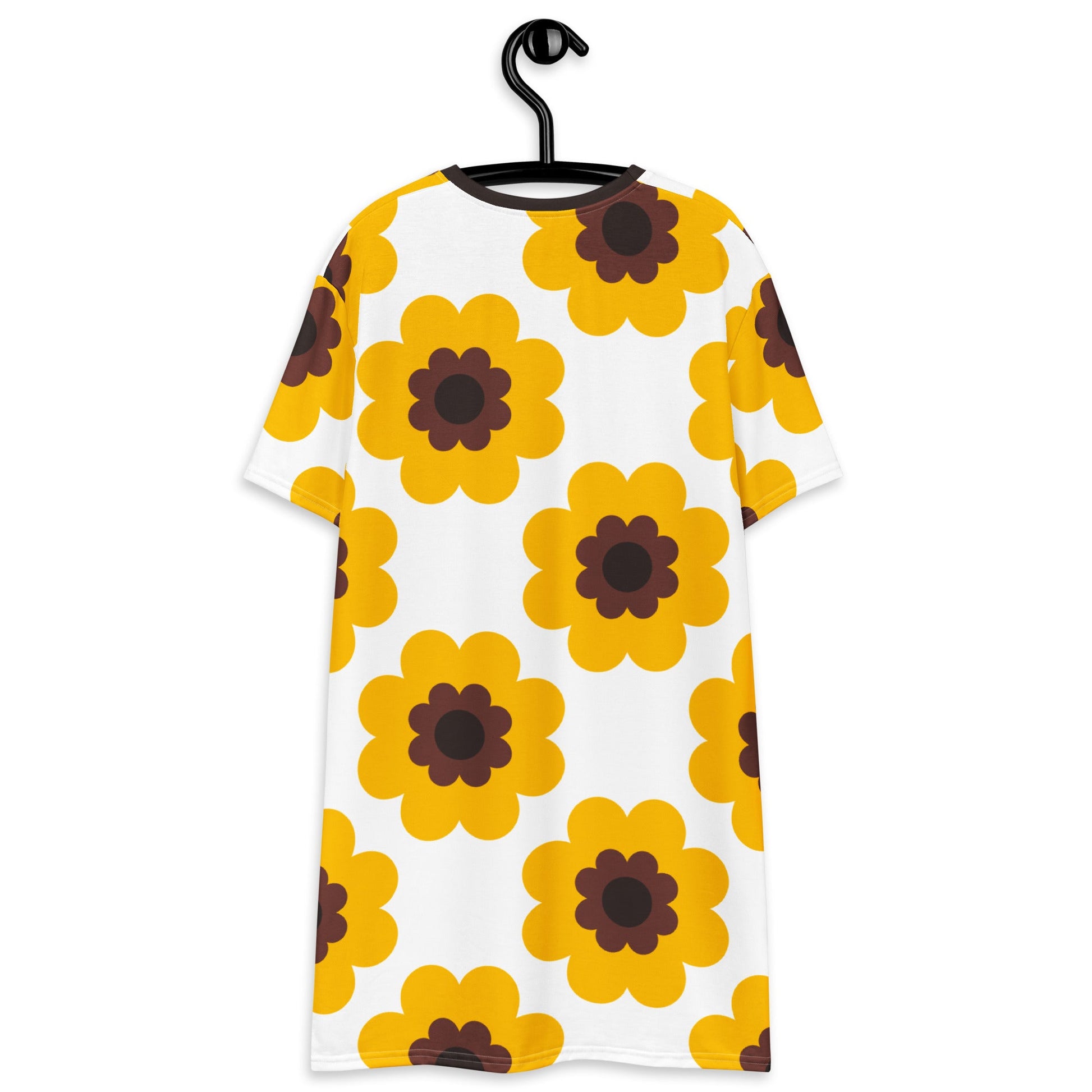 T-shirt dress - FANCY BLOOM yellow - Pretty floral print