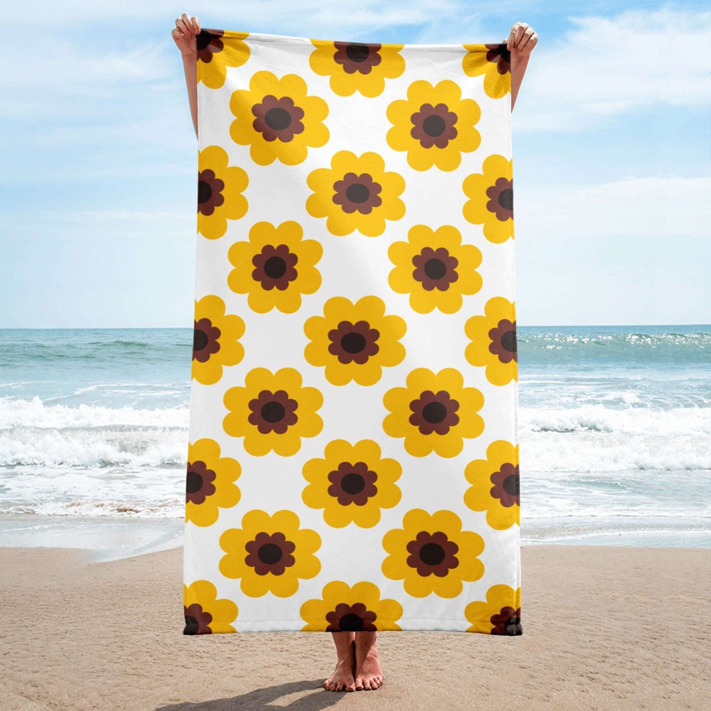 Towel - FANCY BLOOM yellow