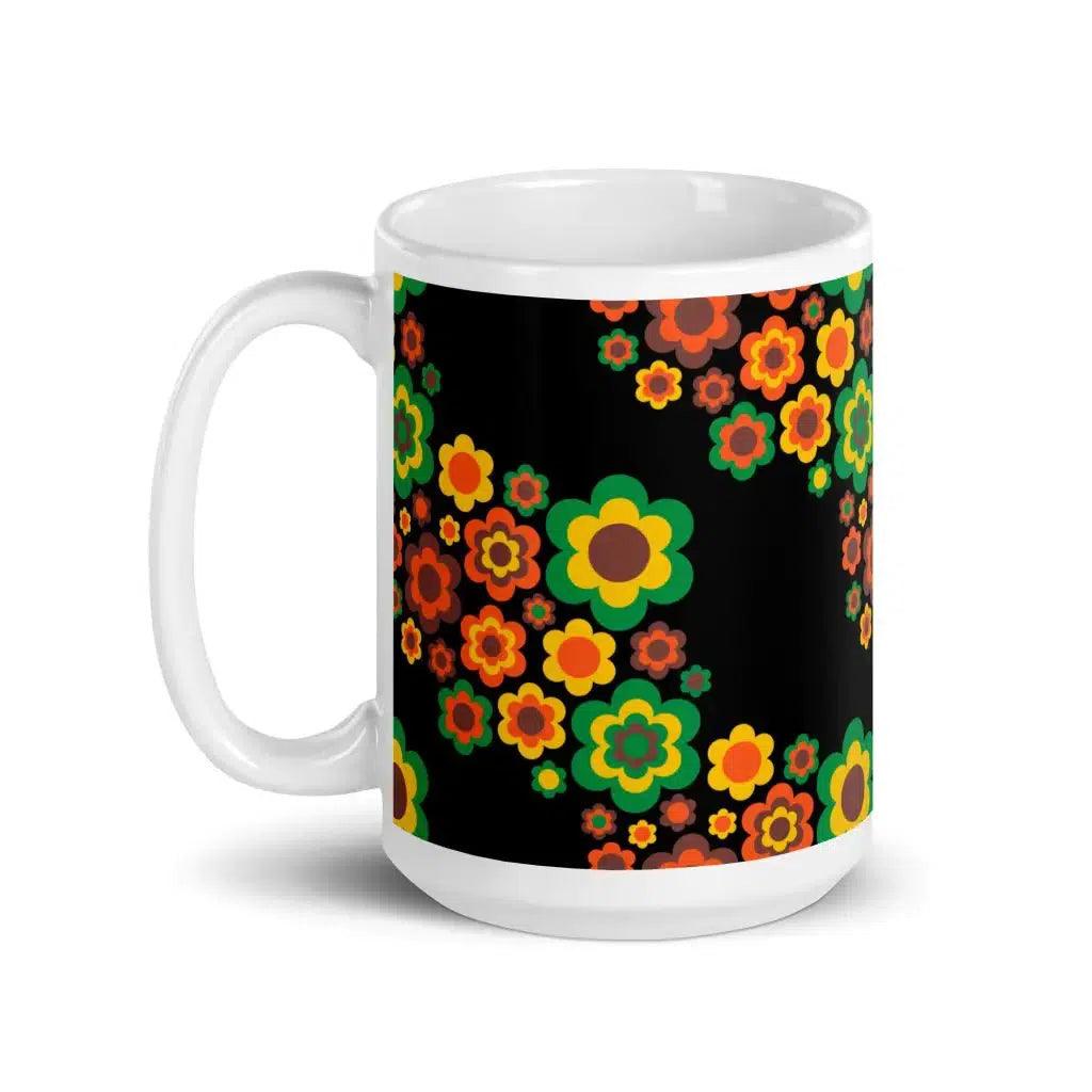 Mug - FLORA FOREVER retro - Floating flower print