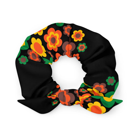 Scrunchie - FLORA FOREVER retro - Floating flower print Default Title
