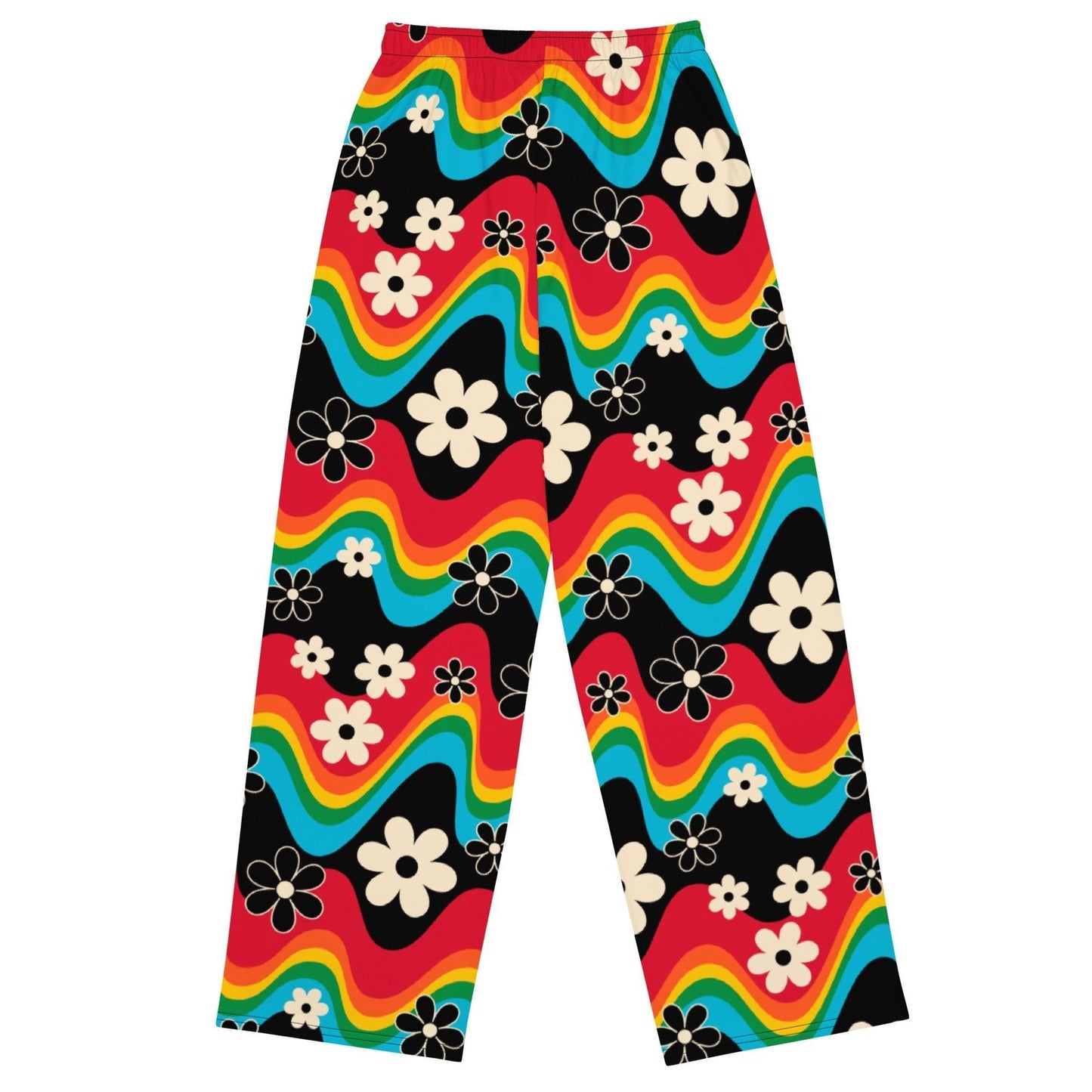 Pants - FLORA RAVE - Bold stripes and flowers print