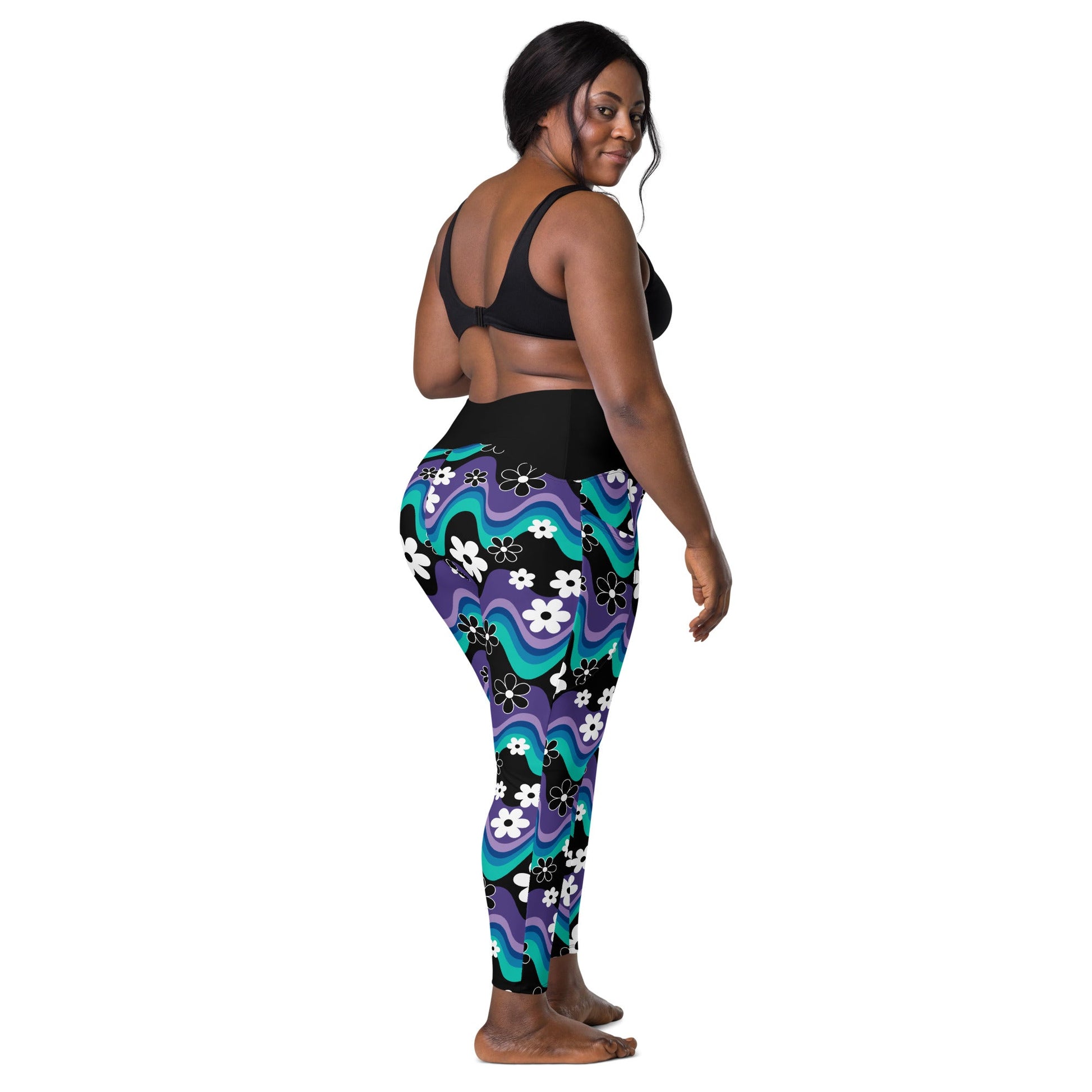 Leggings With Pockets - FLORA RAVE purple