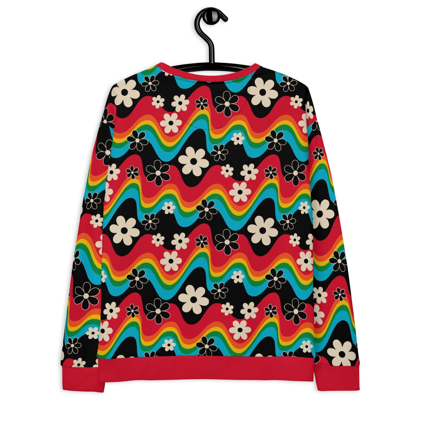 Sweatshirt - FLORA RAVE - Bold stripes and flowers print