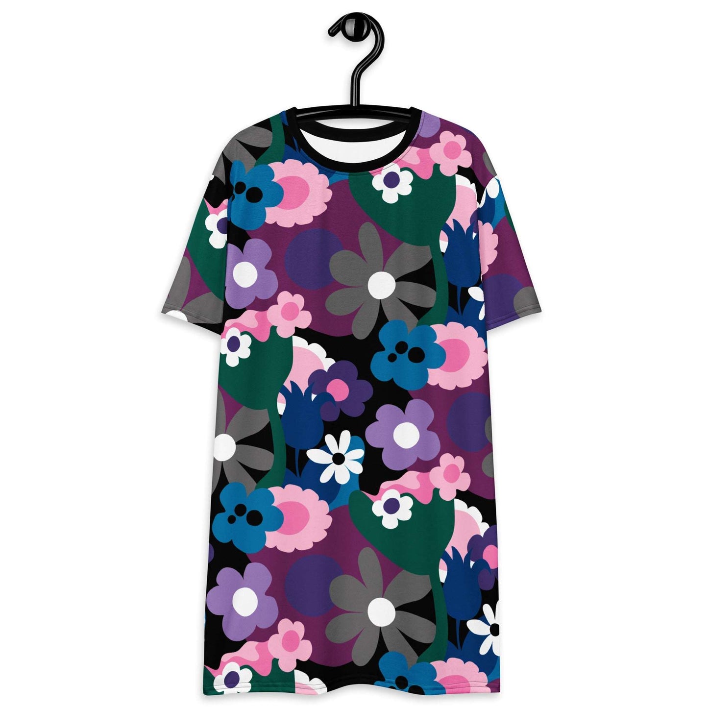 T-shirt dress - FLORALEI cool - Artsy flower print 6XL