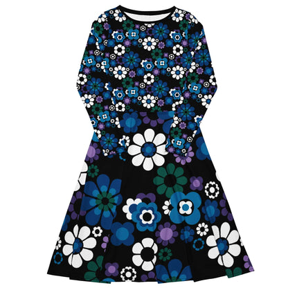 Midi Dress - FLOW-POW blue