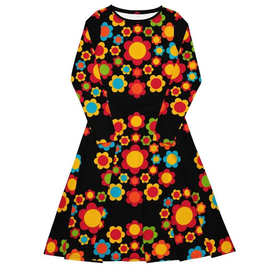 Midi Dress - FLOWERSHOP color
