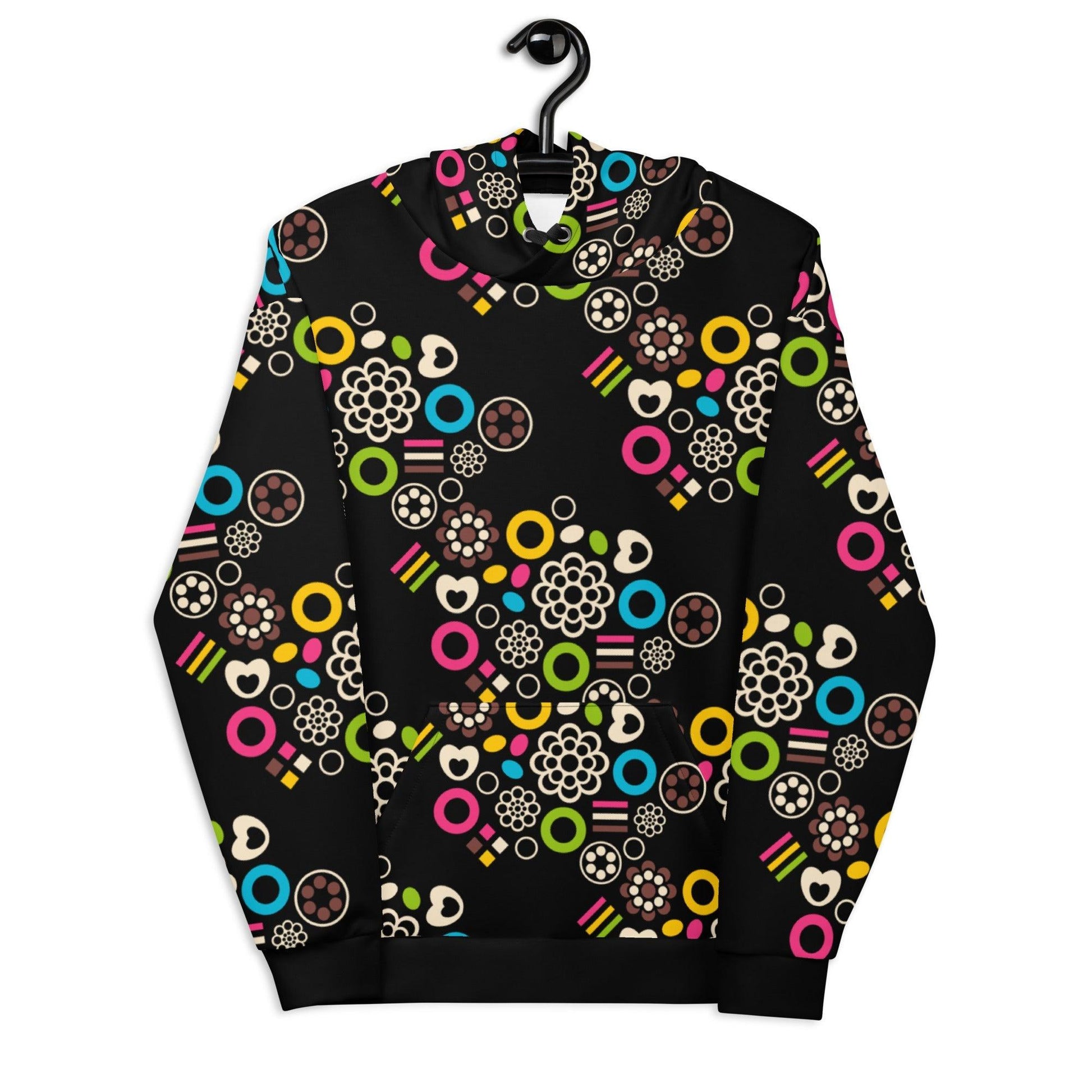 Hoodie - FOREVER SWEET - Colorful candy mix print 6XL