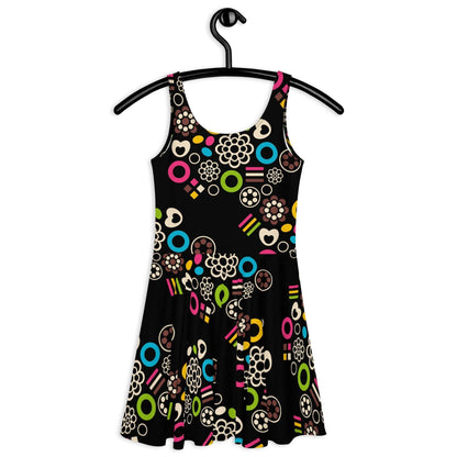 Skater dress - FOREVER SWEET - Colorful candy mix print