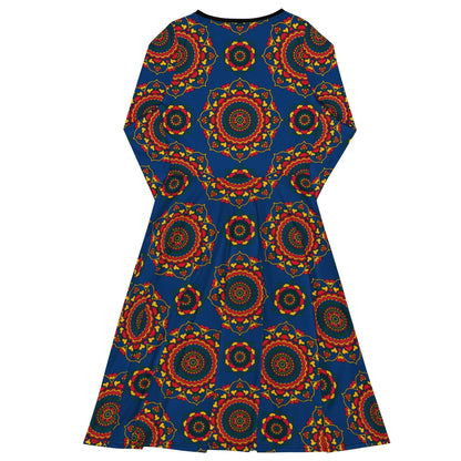 Midi dress - FOREVERMORE folk - Romantic flower and heart print
