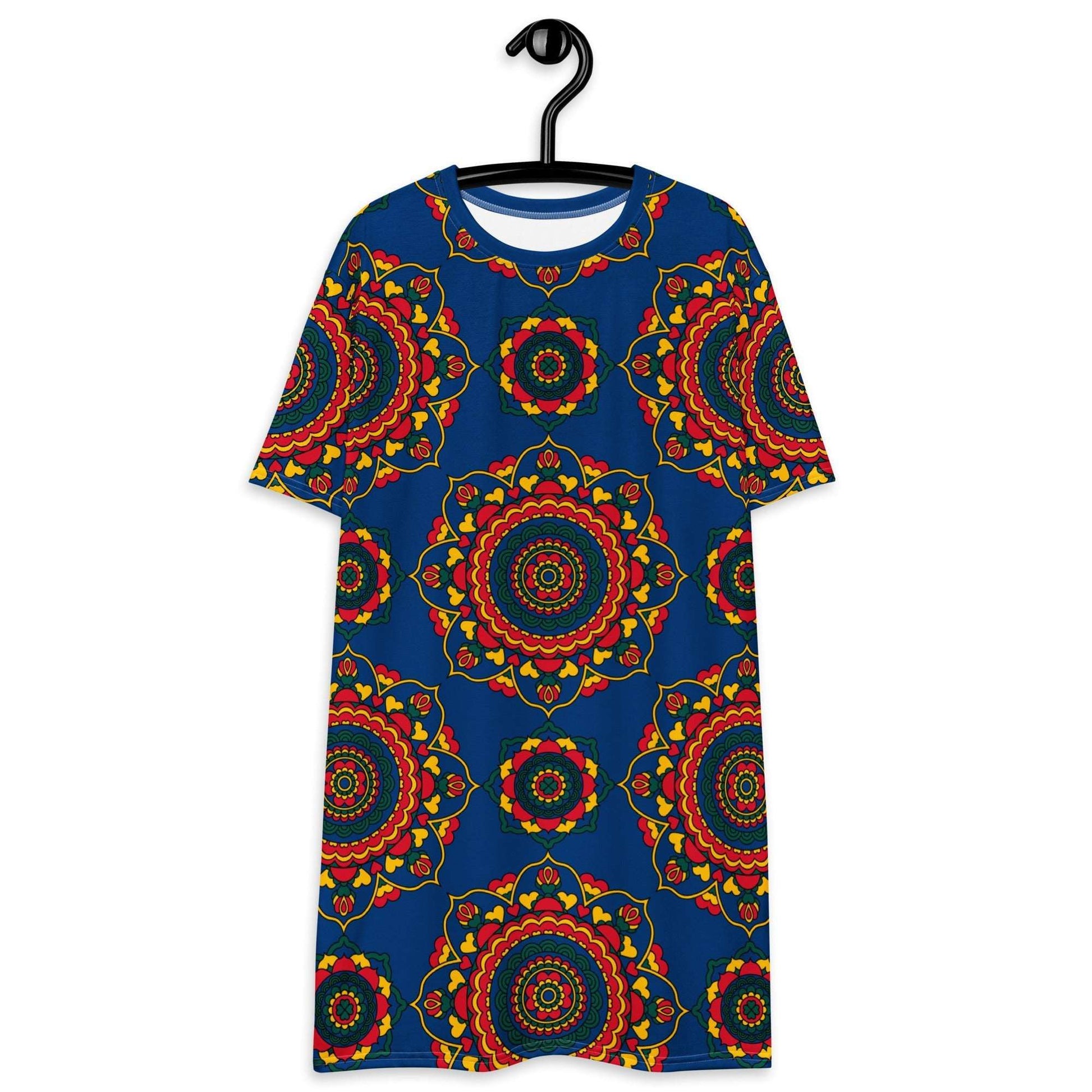 T-shirt dress - FOREVERMORE folk - Romantic flower and heart print 6XL