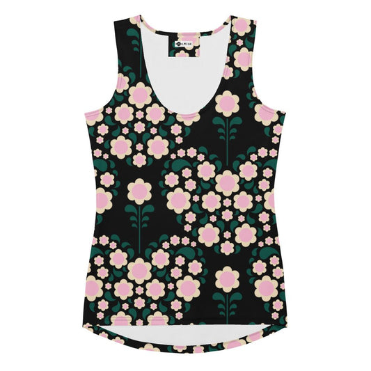 Tank Top - HEARTBEAT pink black