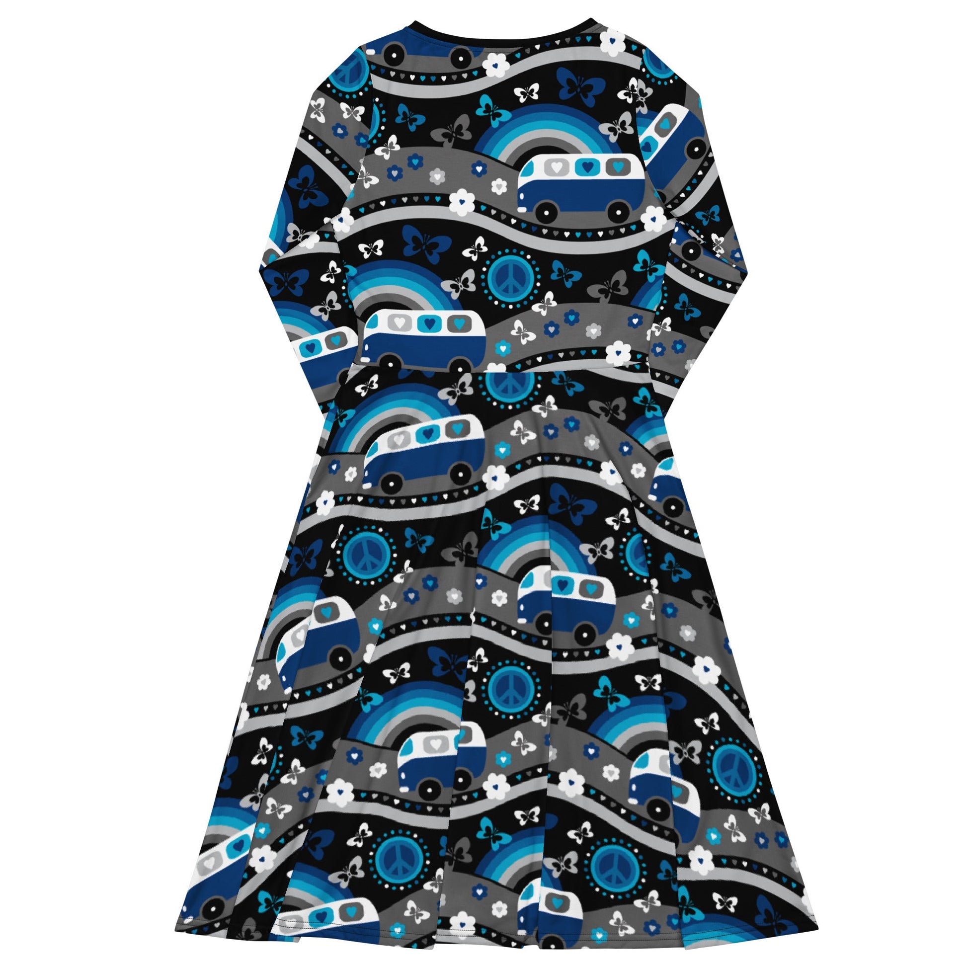 Midi Dress - HIPPIE DAY cosmic blue