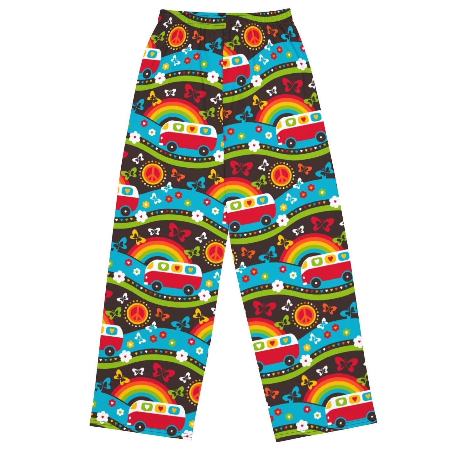 Pants - HIPPIE DAY rainbow - Colorful hippie print
